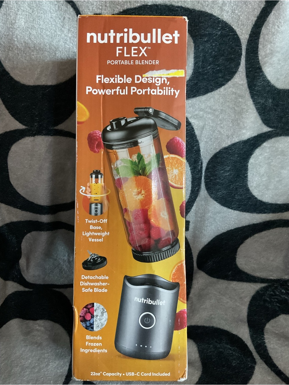 Nutribullet FLEX Powerful Portable Blender - Gray